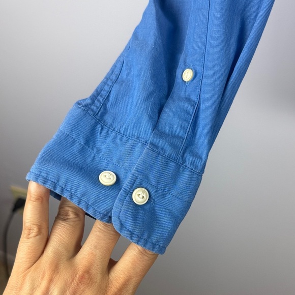 Scotch & Soda 100% Cotton Men's Blue Casual Button-Down Shirt Size XL - Picture 8 of 14